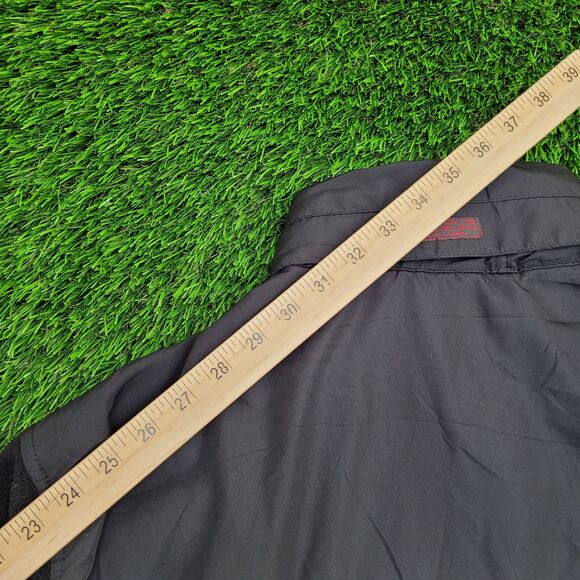 Ralph-Lauren Fleece Jacket Large 23x27 Black - Picture 5 of 16